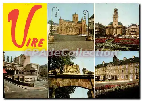 Cartes postales moderne Vire L'Eglise Notre Dame La Place Du 6 Juin Neufbourg Sainte Anne