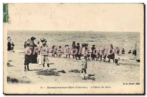 Ansichtskarte AK Bernieres Sur Mer L'Heure Du Bain