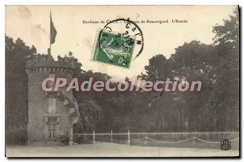 Cartes postales environs de Caen Chateau De Beauregard L'Entree