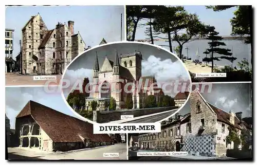 Cartes postales Dives Sur Mer halles hostellerie guillaume le conquerant