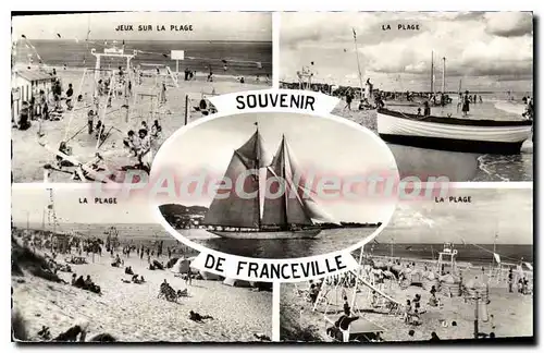 Ansichtskarte AK Souvenir De Franceville plage