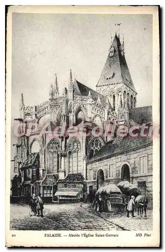 Cartes postales Falaise Abside I'Eglise Saint Gervais