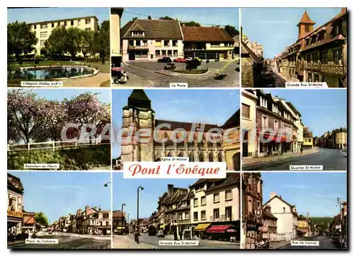 Cartes postales moderne Pont L'Eveque hopital la poste rue de Launay