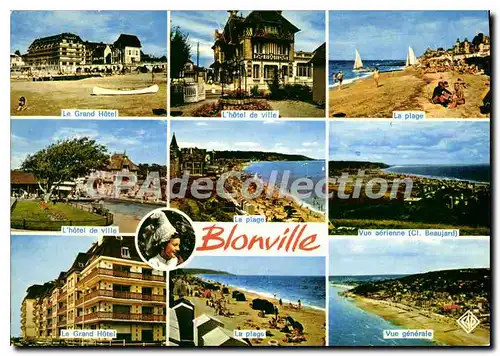 Cartes postales moderne Blonville plage grand hotel