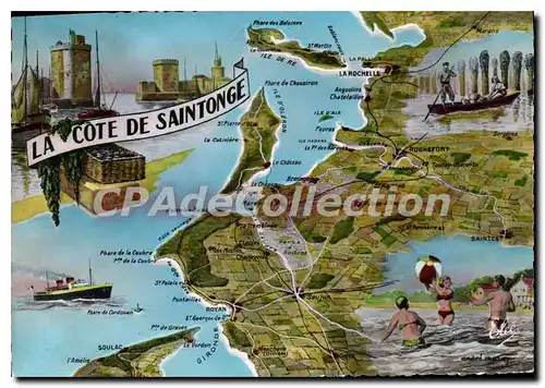 Moderne Karte La Cote De Saintonge