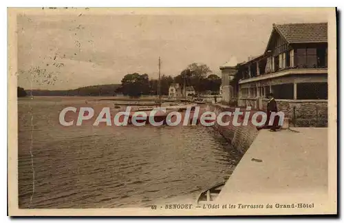 Cartes postales Benodet L'Odet Et Les Terrasses Du Grand Hotel