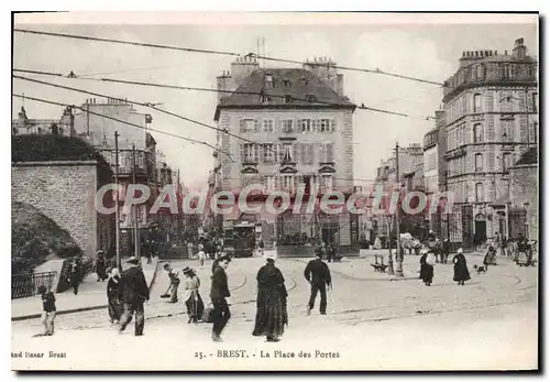 Cartes postales Brest La Place Des Portes