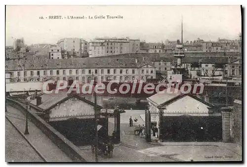 Cartes postales Brest L'Arsenal La Grille Tourville