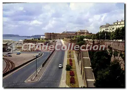 Moderne Karte Brest Le Port De Commerce Le Chateau Le Cours D'Ajot