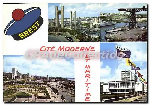 Cartes postales moderne Brest La Ville Et I'Arsenal