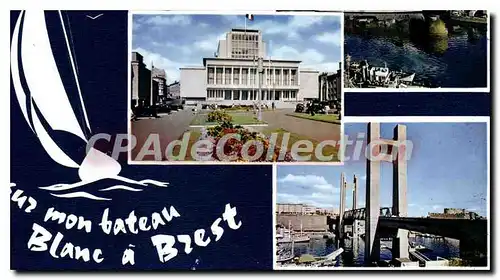 Cartes postales moderne Brest La Penfeld Chateau Prefecture Maritime hotel de ville