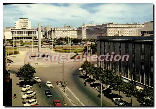 Cartes postales moderne Brest Rue De Siam Place De La Libert� hotel de ville