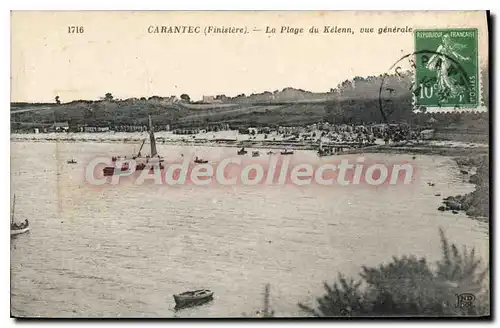 Cartes postales Carantec La Plage Du Kelenn Vue Generale