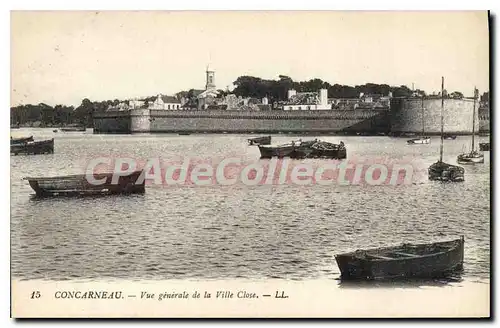 Ansichtskarte AK Concarneau Vue Generale De La Ville Close