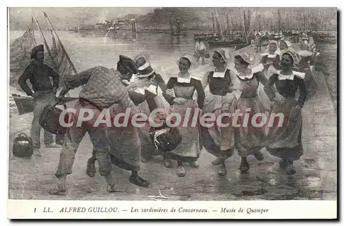 Ansichtskarte AK Alfred Guillou Les Sardinieres De Concarneau Musee De Quimper