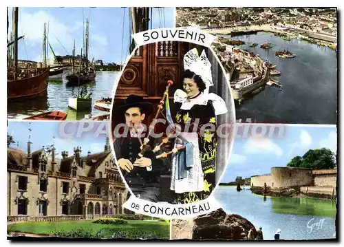 Cartes postales moderne Concarneau La Sortie Du Port ch�teau de K�riolet