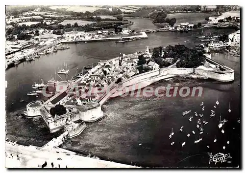Moderne Karte Concarneau Vue Aerienne Ensemble De La Ville Close