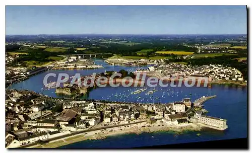 Moderne Karte Concarneau Vue Generale La Ville Close