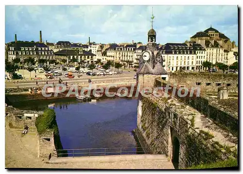 Moderne Karte Concarneau Vue Sur La Place Jean Jaures Depuis les remparts