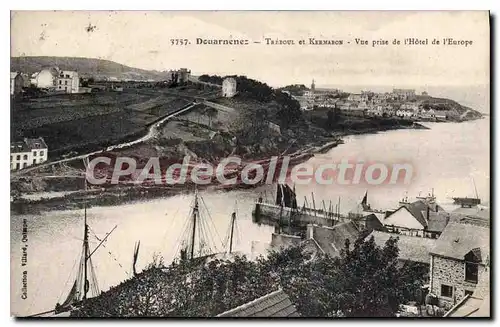 Ansichtskarte AK Douarnenez Tr�boul Et Kermabon Vue Prise De I'Hotel De I'Europe