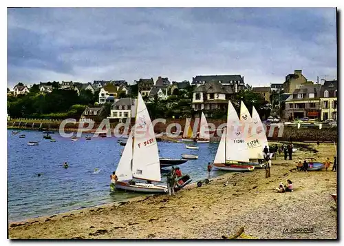 Cartes postales moderne Locquirec La Plage Du Port La Vieille Cote hotel de Bretagne