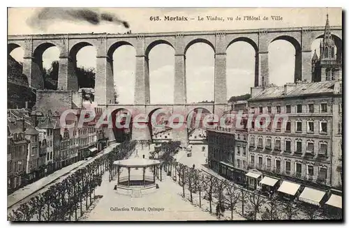 Ansichtskarte AK Morlaix Le Viaduc Vu De I'Hotel De Ville