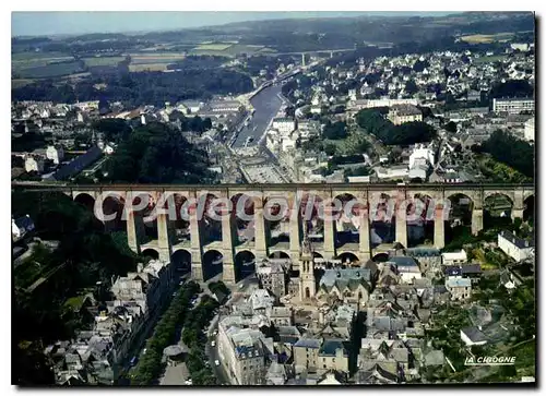 Moderne Karte Morlaix Au Fond Le Nouveau Pont Routier