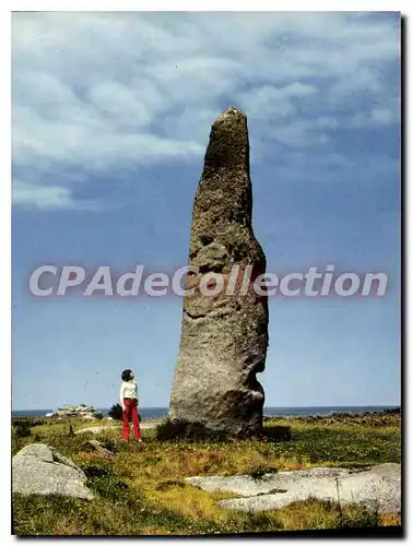Cartes postales moderne Plouescat menhir de CAM LOUIS Plouescat En St Eden Dresse Sur Un Tresor