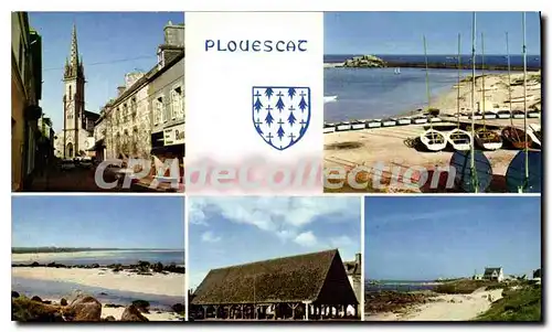 Cartes postales moderne Plouescat Les Plages Les Vieilles Halles Et Le Centre Nautique