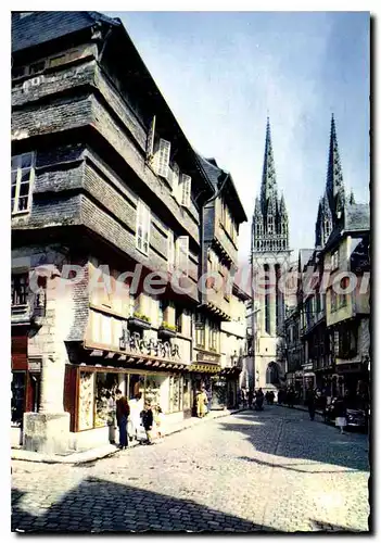 Cartes postales moderne Quimper Vieilles Maisons De La Rue Kereon