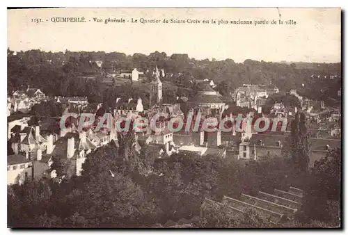 Cartes postales Quimperl� Vue Generale Le Quartier De Sainte Croix Est La Plus