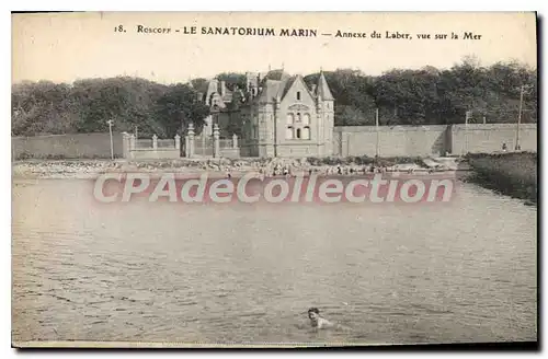 Cartes postales Roscoff Le Sanatorium Marin Annexe Du Laber Vue Sur La Mer