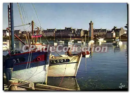 Moderne Karte Roscoff Le Fond Du Port Et Le Phare