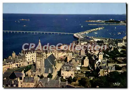 Cartes postales moderne Roscoff Vue Generale port estacade Permettant I'Acces De I'Embarcadere