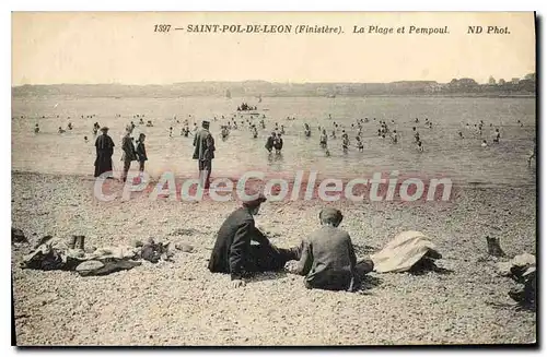 Cartes postales Saint Pol De Leon La Plage Et Pempoul