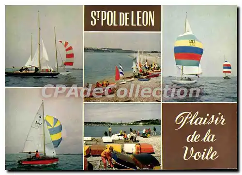 Cartes postales moderne Saint Pol De Leon Plaisir De La Voile