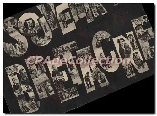 Cartes postales Souvenir de Bretagne