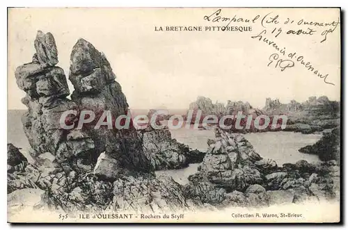 Ansichtskarte AK Ile D'Ouessant Rochers Du Styff