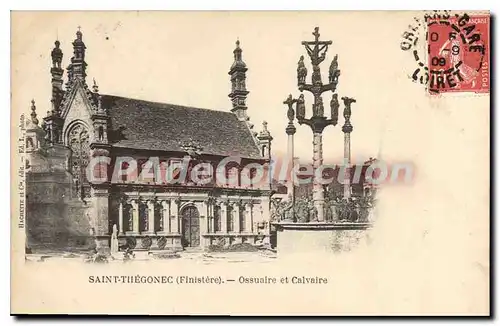 Cartes postales Saint Thegonec Ossuaire Et Calvaire