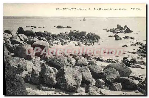 Ansichtskarte AK Beg Meil Les Rochers Du Semaphore