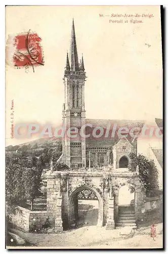 Cartes postales Saint Jean Du Doigt Portail Et Eglise