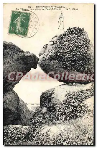 Cartes postales Brignogan La Vierge Vue Prise De Castel Houet