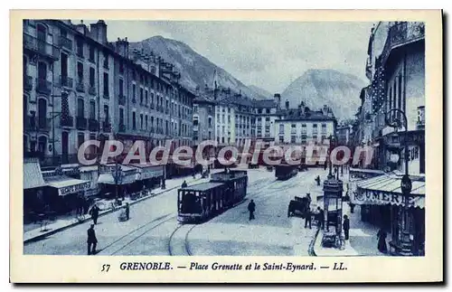 Cartes postales Grenoble Place Grenette Et Le Saint Eynard