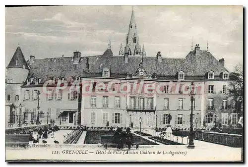 Cartes postales Grenoble Hotel De Ville ch�teau de Lesdiguieres