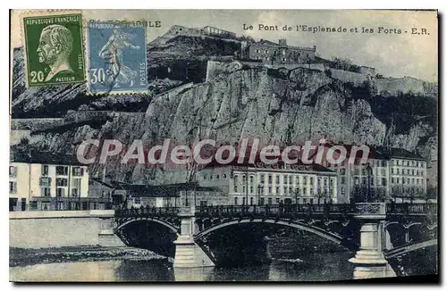 Cartes postales Grenoble Le Pont De I'Esplanade Et Les Forts