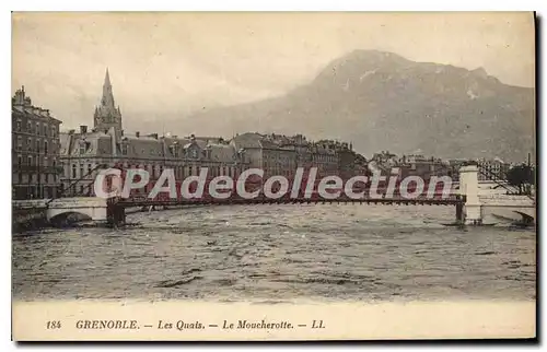 Ansichtskarte AK Grenoble Les Quais Le Moucherotte