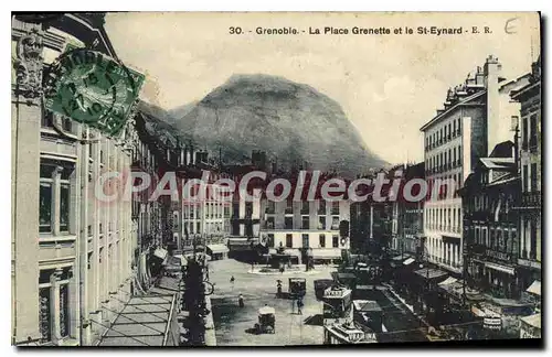 Ansichtskarte AK Grenoble La Place Grenette Et Le St Eynard