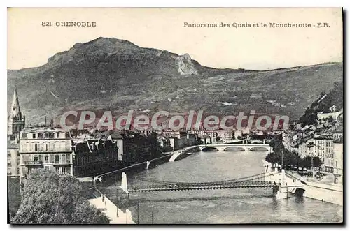 Cartes postales Grenoble Panorama Des Quais Et Le Moucherotte