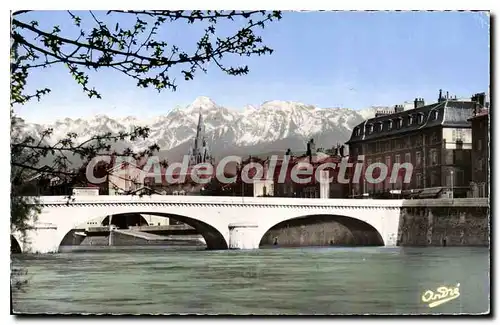 Cartes postales Grenoble Pont Marius Gontard Et Les Alpes