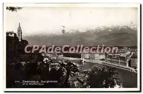 Cartes postales Grenoble Vue Generale Et Le Teleferique